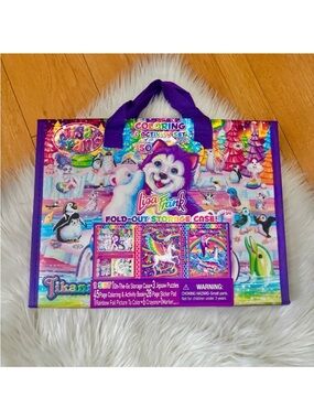 Lisa Frank Fold Out Storage Case and Activity Set